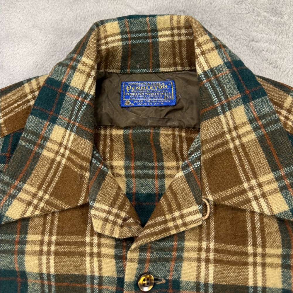 Vintage 70’s Pendleton Loop Collar Boardshirt 100… - image 2